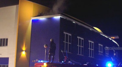 Aufsehenerregender Brand im Gewerbegebiet
