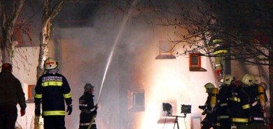 Großbrand eines Wohnhauses