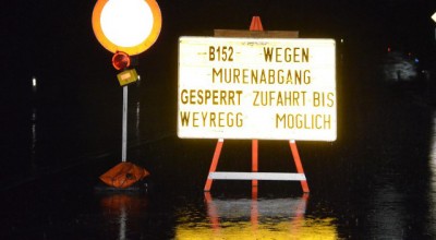 Überflutung nach heftigem Unwetter