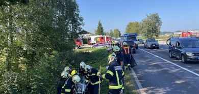 Brand Zweirad im Freien