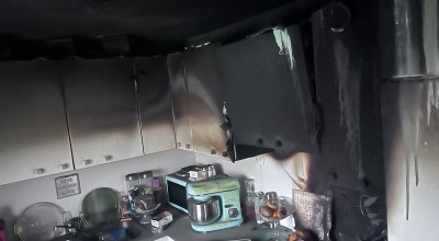 Küchenbrand in Kellerwohnung