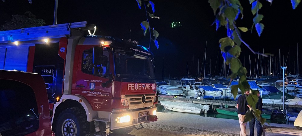 Personenrettung am Attersee in Kammer