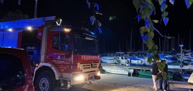 Personenrettung am Attersee in Kammer