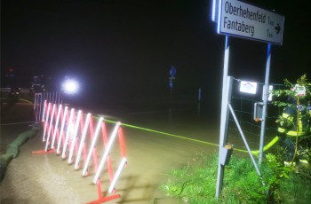 Überflutungen führten zu einer einsatzreichen Nacht