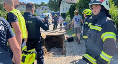Personenrettung aus Baugrube