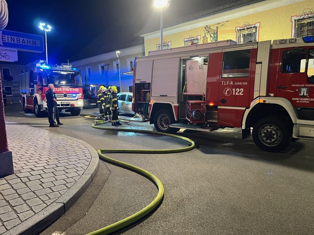 Brand in Marktmetzgerei
