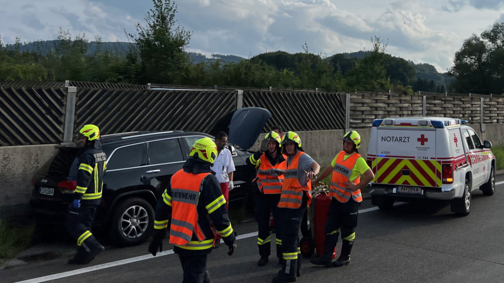 Verkehrsunfall Autobahn
