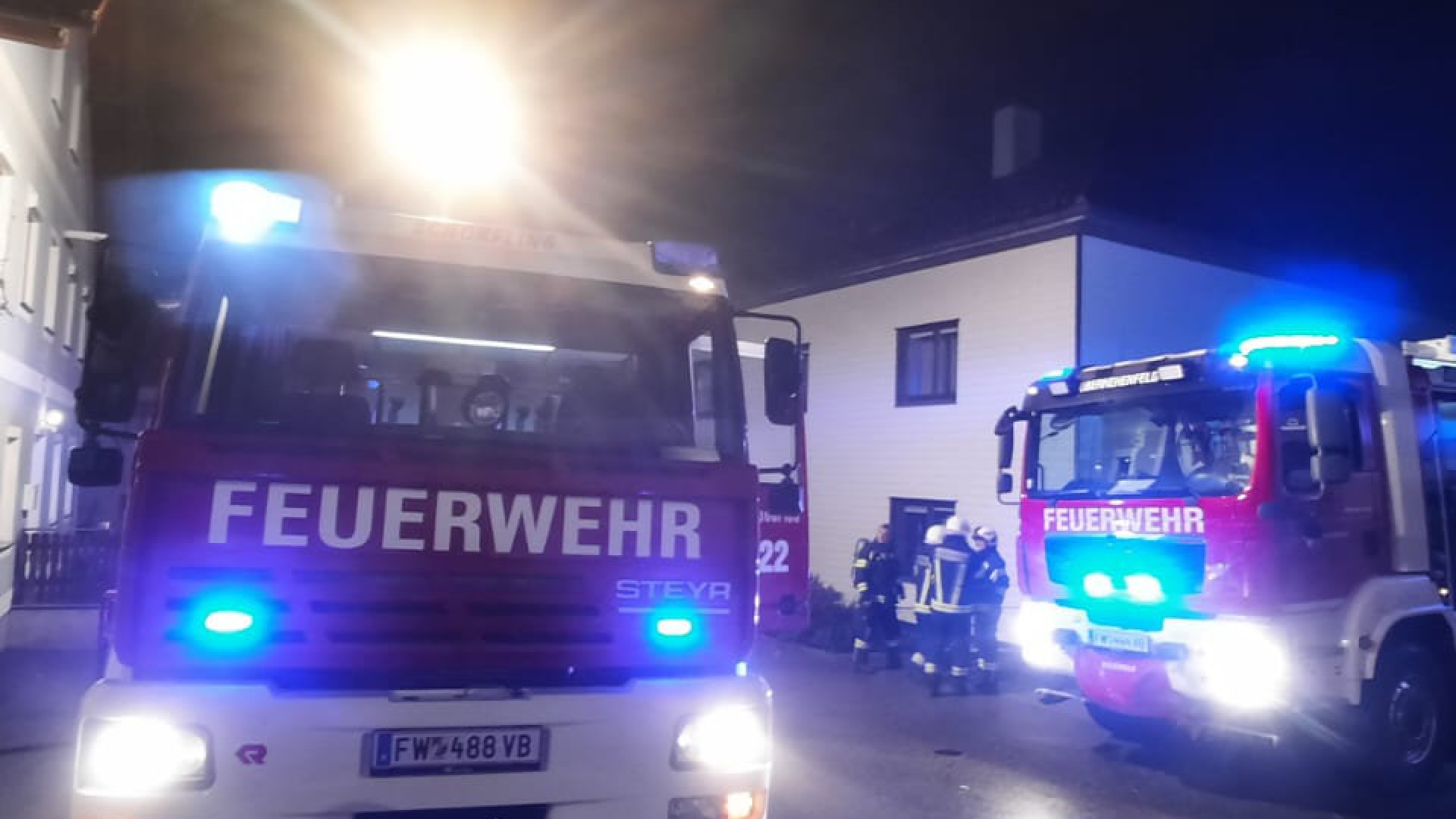 Brandeinsatz in Wohnhaus im Ortsgebiet von Schörfling