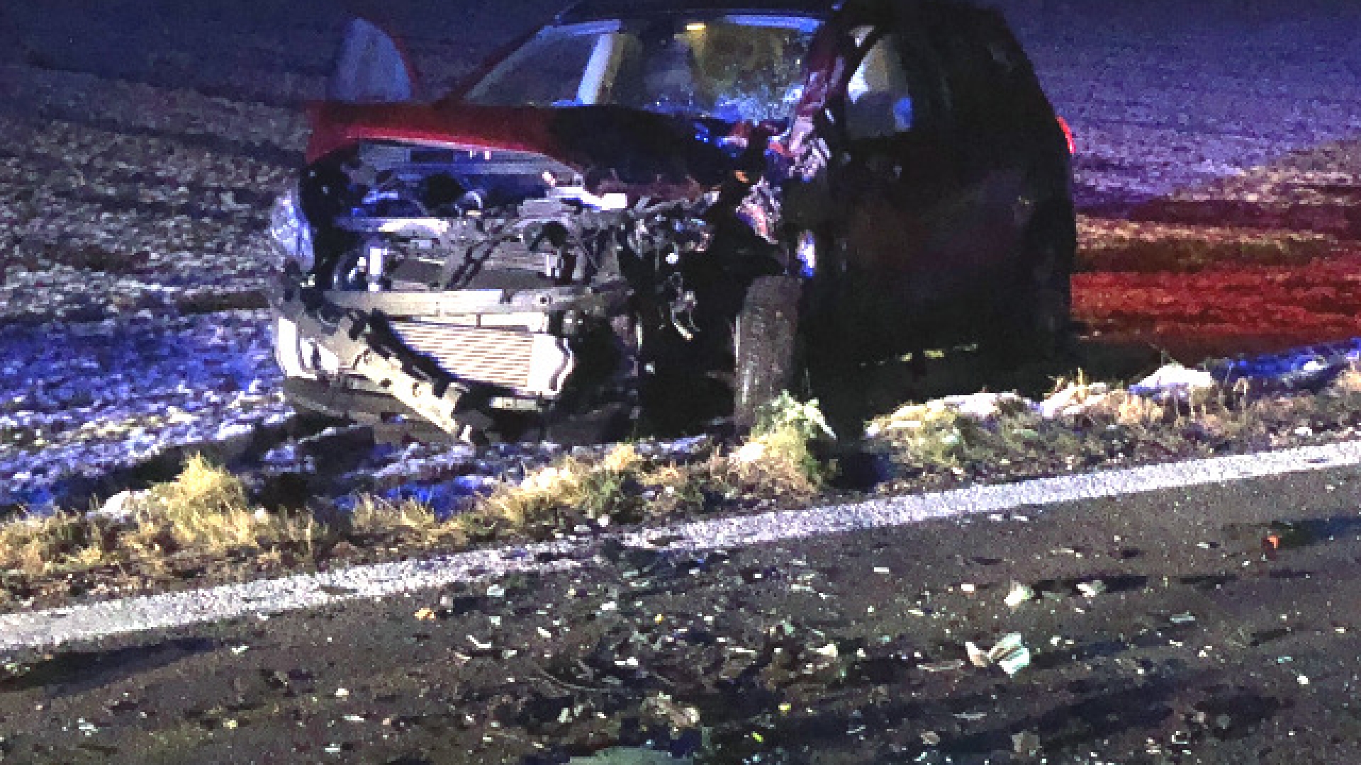 Aufräumarbeiten nach Verkehrsunfall