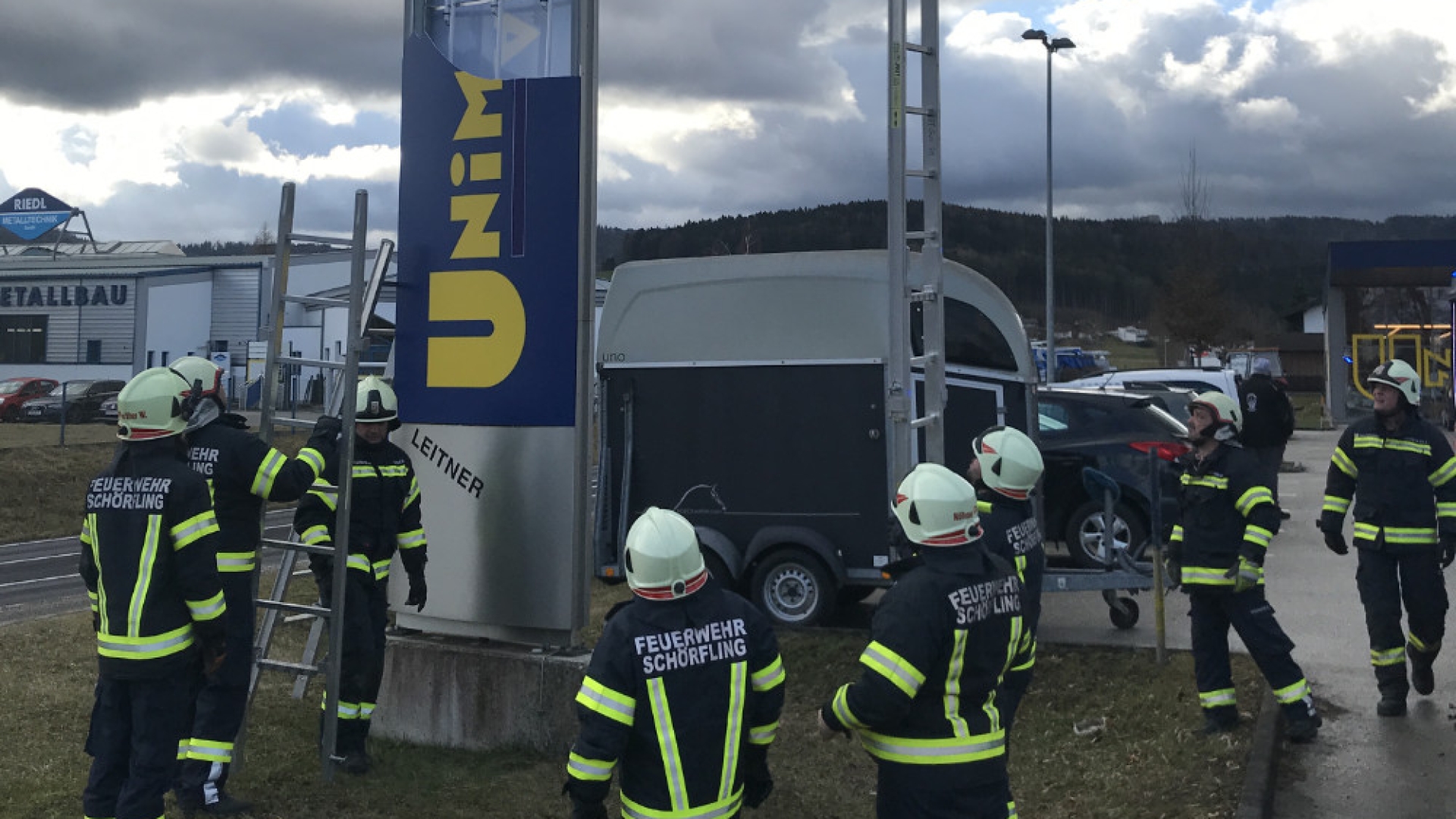 Sturmschaden Einkaufsmarkt