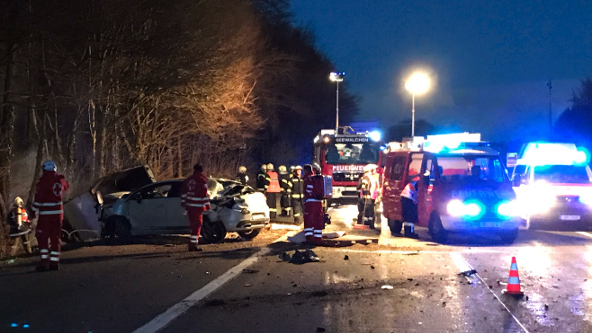 Verkehrsunfall auf der A1