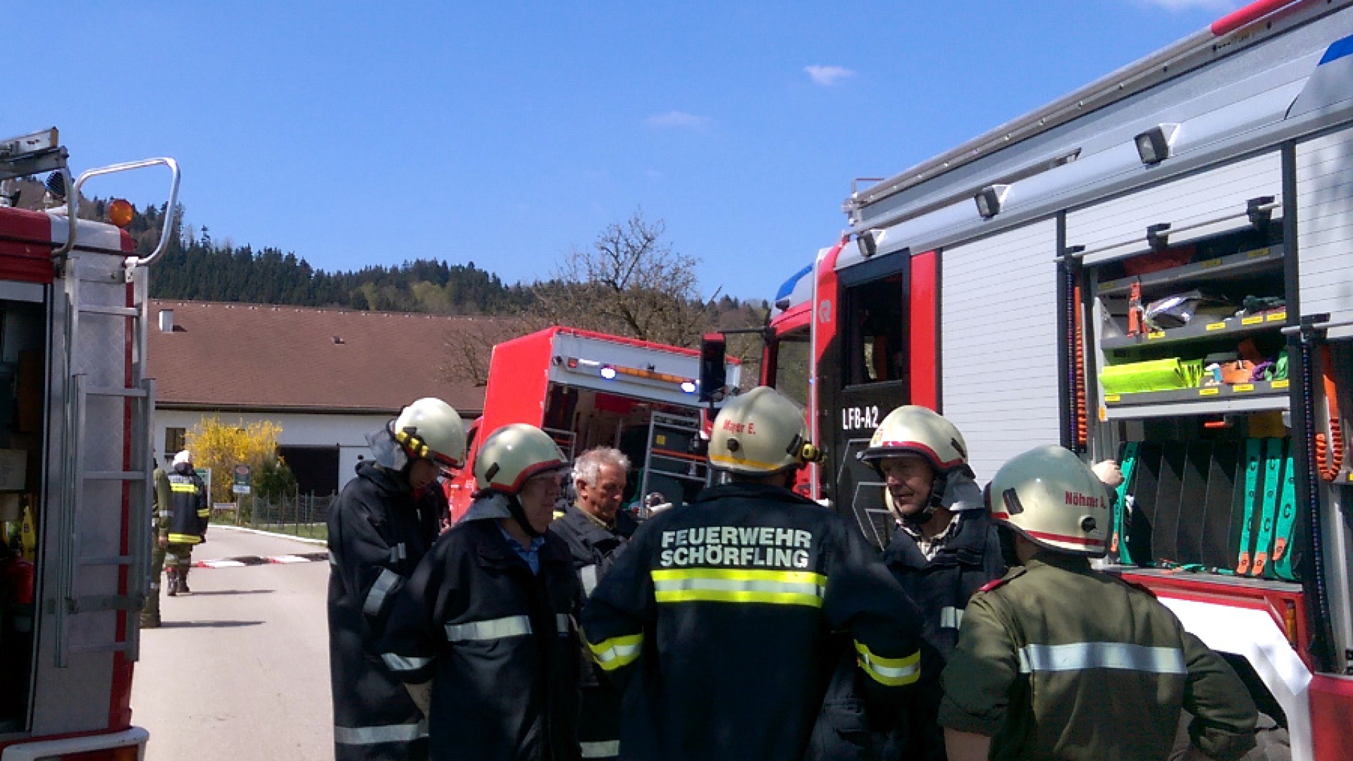 Brand landwirtschaftliches Objekt