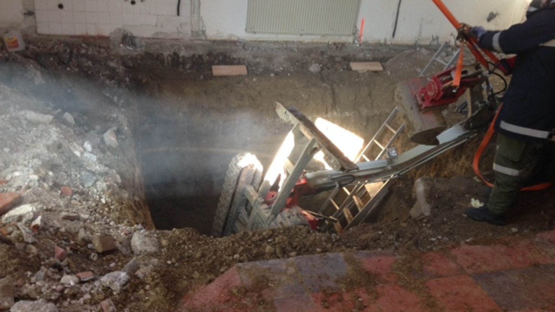 Personenbergung nach schwerem Arbeitsunfall