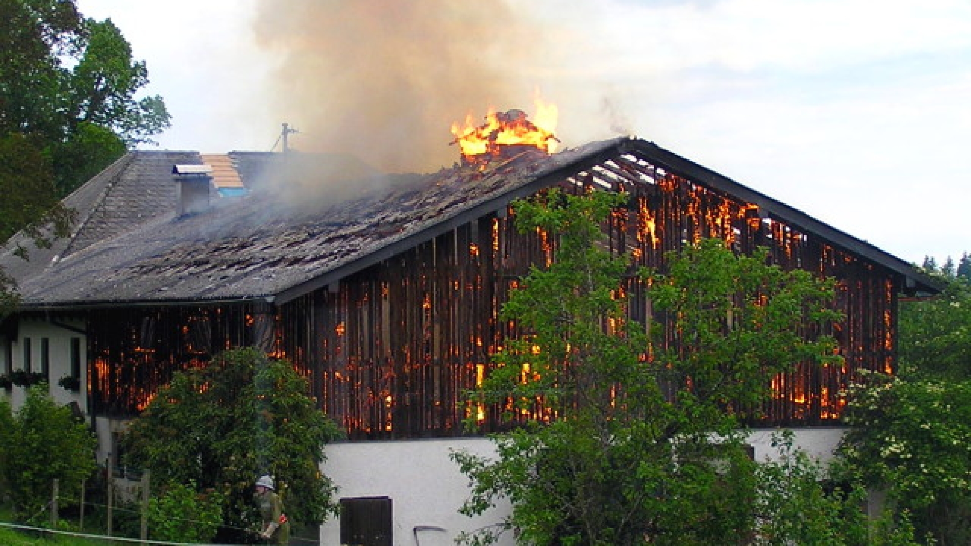 Brand landwirtschaftliches Objekt