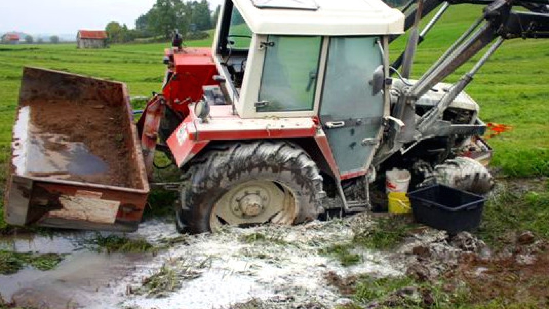 Traktor in Brand geraten