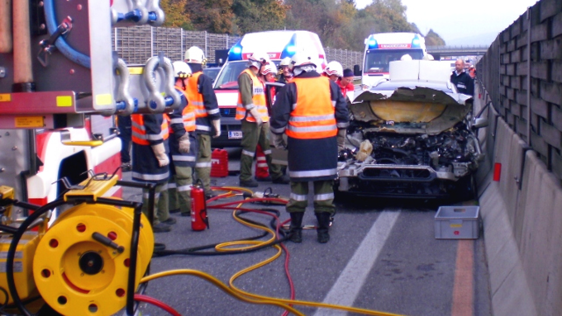 Verkehrsunfall auf der A1