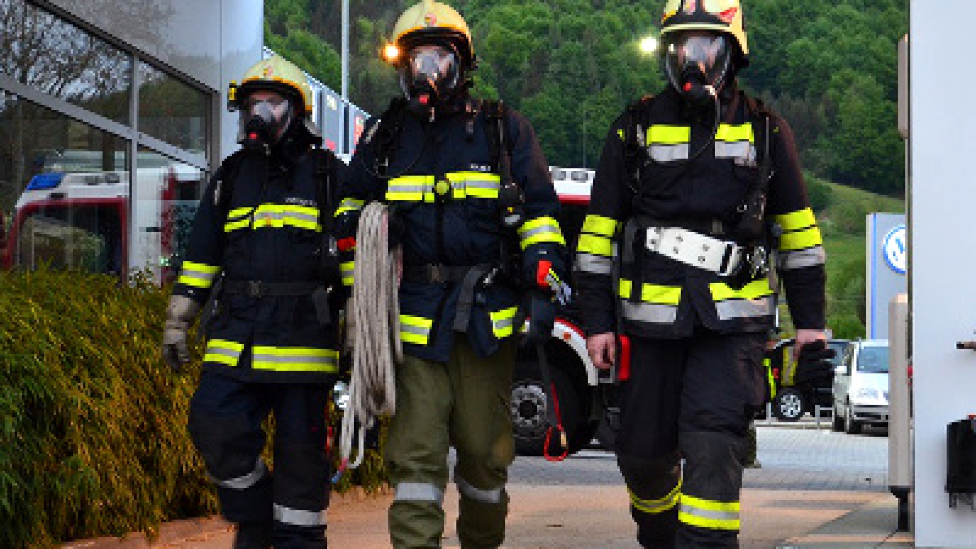 Abschnitts Atemschutzübung