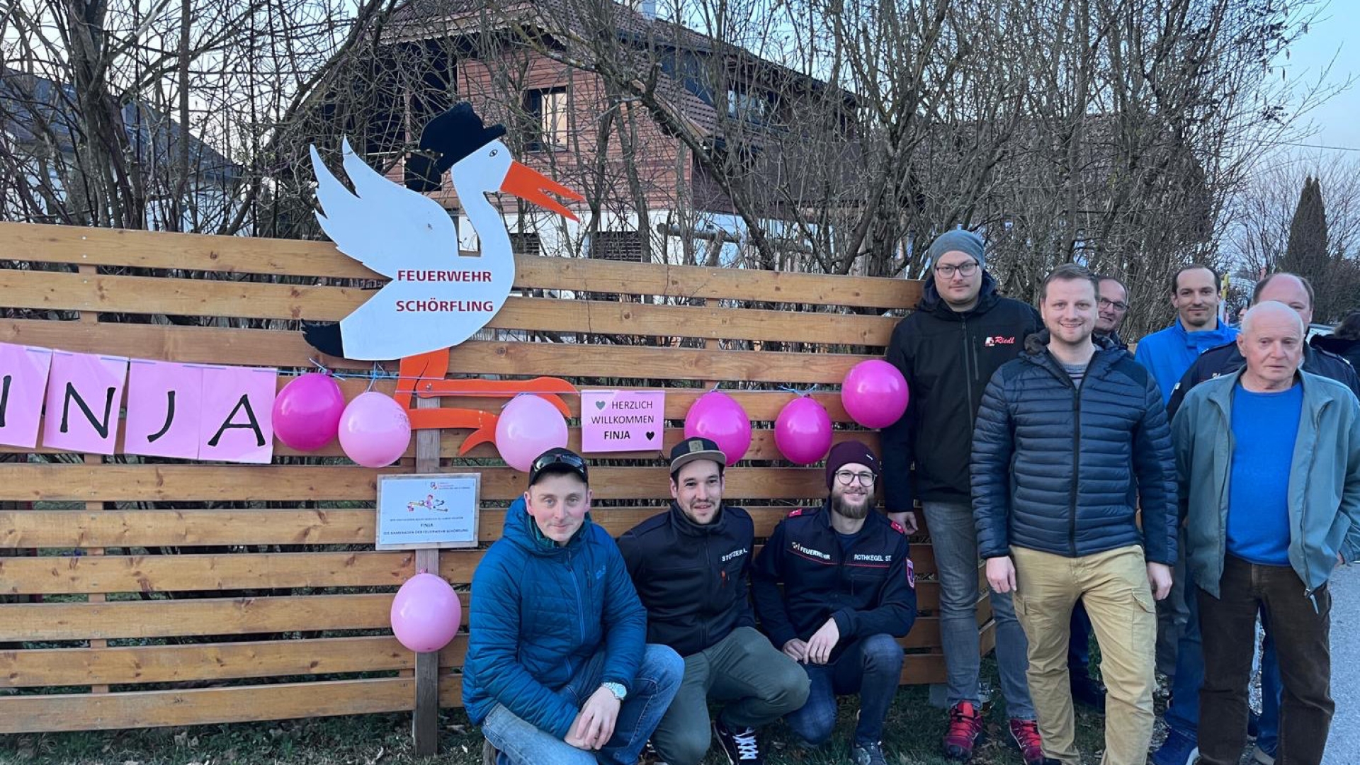 Feuerwehr-Storch in Trattberg aufgestellt