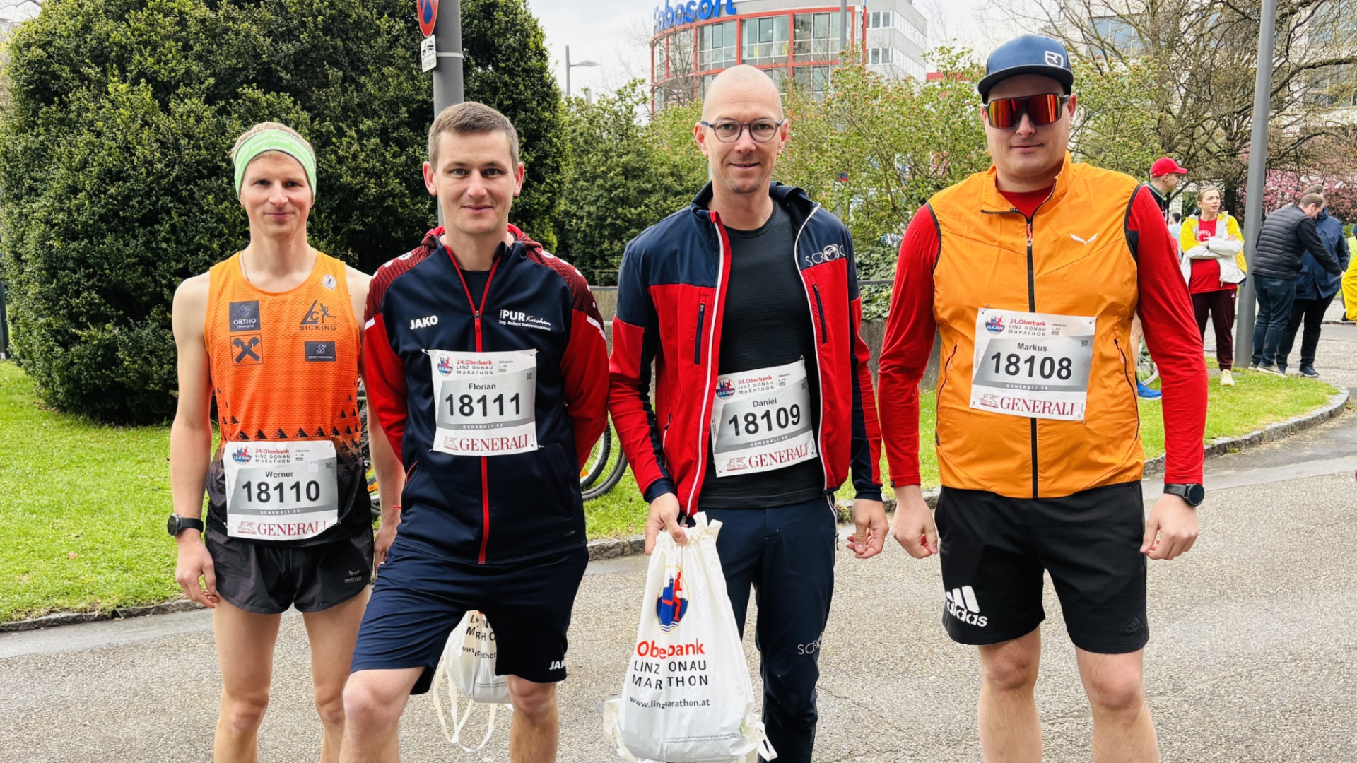 Teilnehmer der Feuerwehr Schörfling beim Linz-Marathon 2026