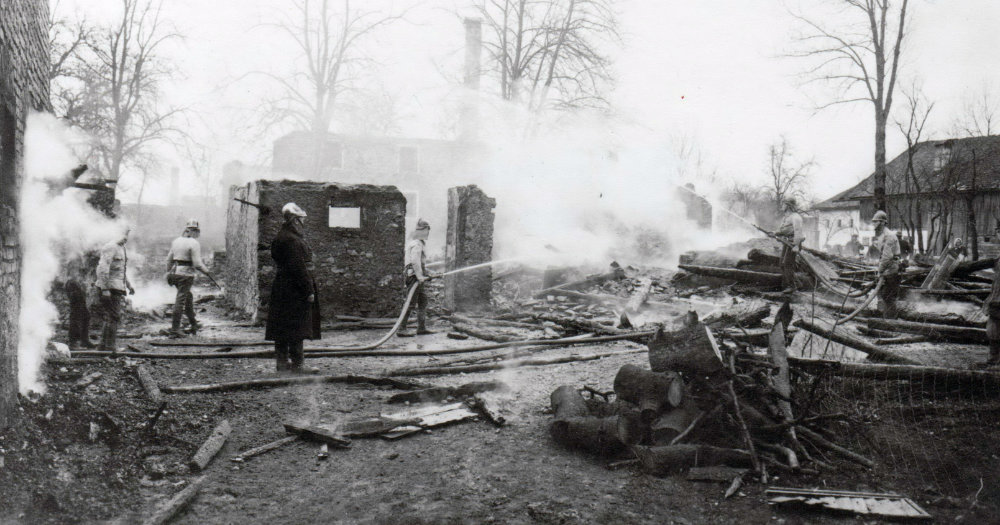 Steindorf bei Seewalchen nach Brand 1926