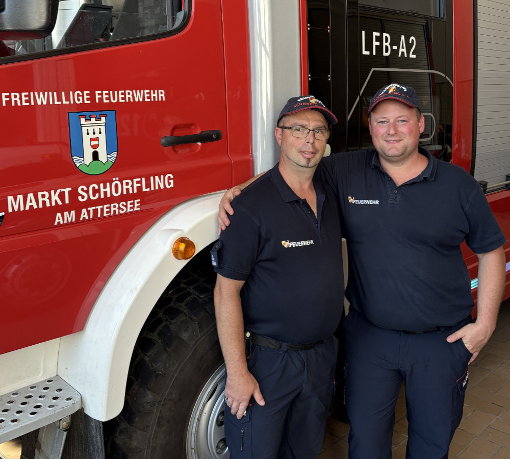 Jugendgruppe der Feuerwehr Schörfling bei Gründung 1988